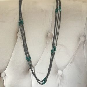 Turquoise beaded necklace